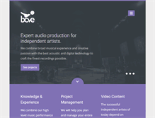 Tablet Screenshot of boveaudio.com